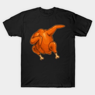 Dabbing Turkey Thanksgiving Shirt Funny Roast Turkey Dab T-Shirt